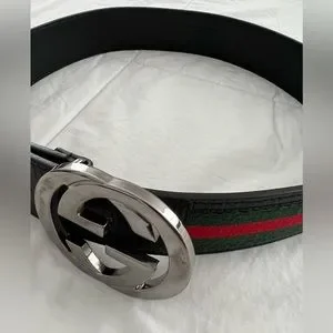 Gucci | Accessories | Gucci Web Belt Greenred Web  display picture 2